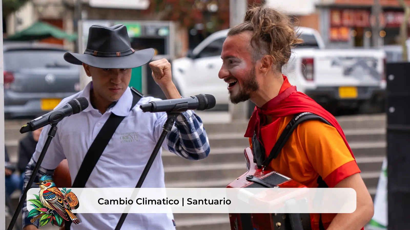 Exposición personaje cambio climatico | Santuario